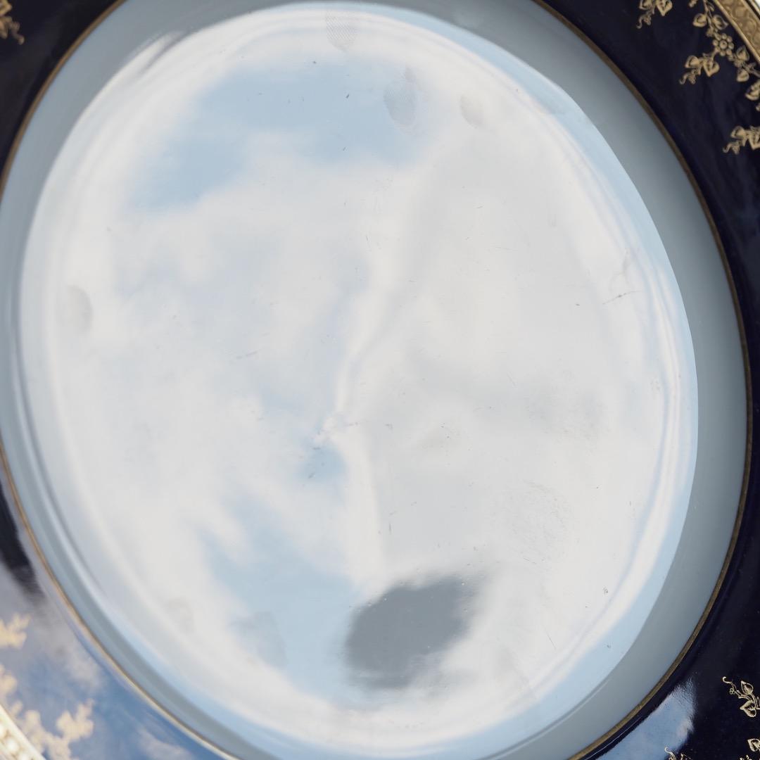 コウルドン 藍地金彩 プレート 径258mm / N83G Cauldon