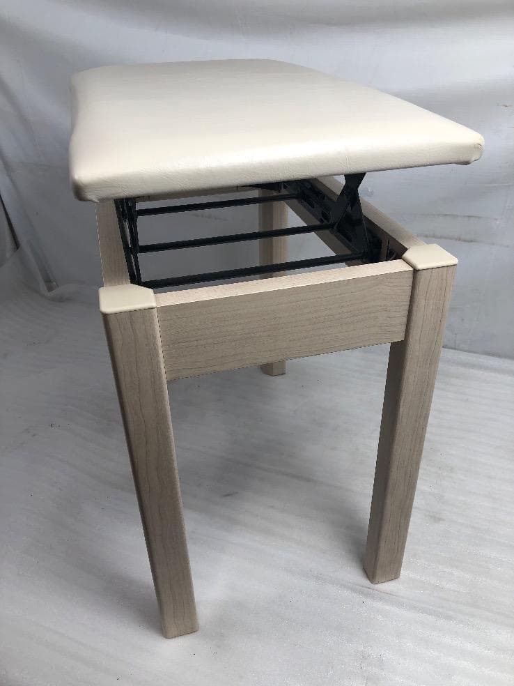 ※83257※YAMAHA BC-205ピアノ椅子（ホワイトアッシュ）★送料無料