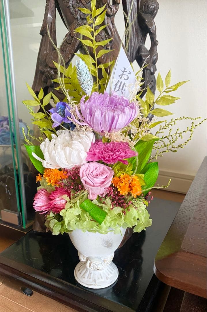 プリザーブドフラワー仏花