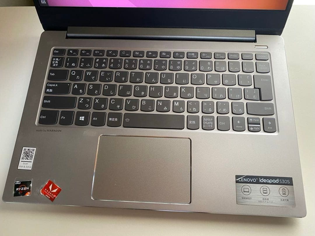 Lenovo Ideapad 530S ubuntu ノート型パソコン
