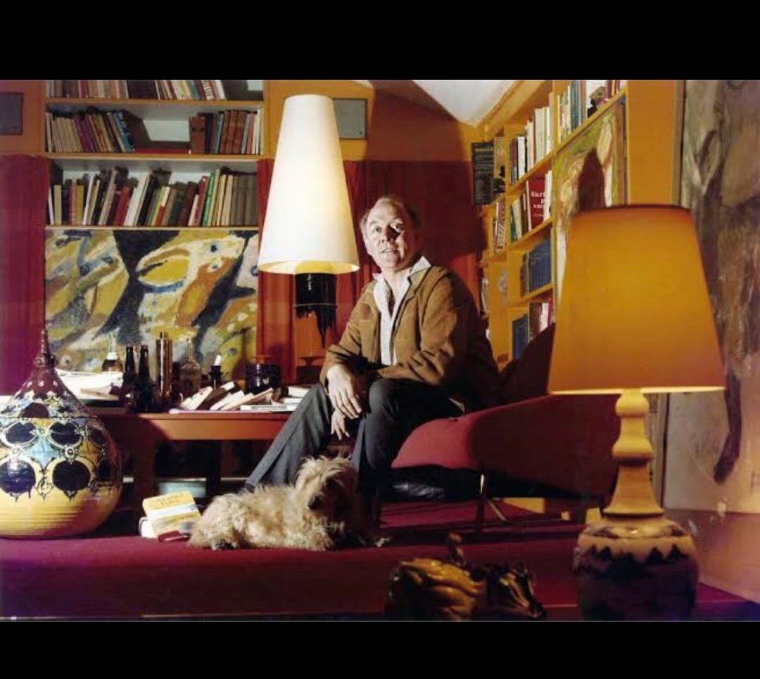 1970S スタジオライン Bjorn Wiinblad 花瓶 白磁×金彩　魔笛