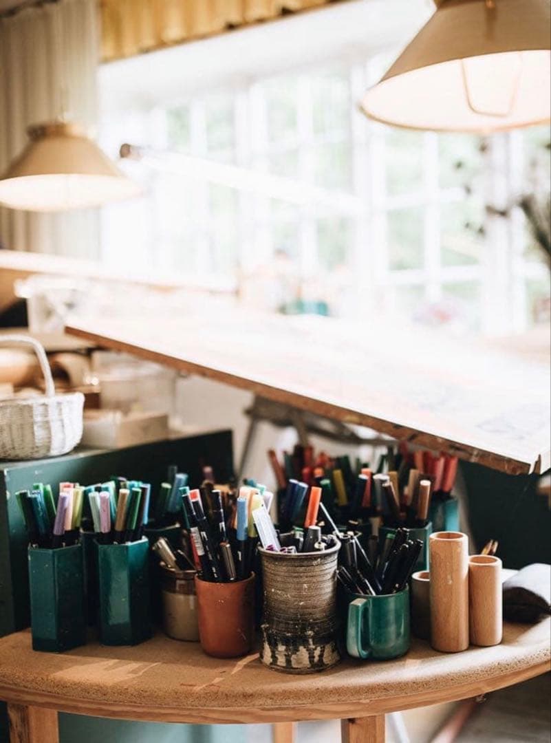 1970S スタジオライン Bjorn Wiinblad 花瓶 白磁×金彩　魔笛