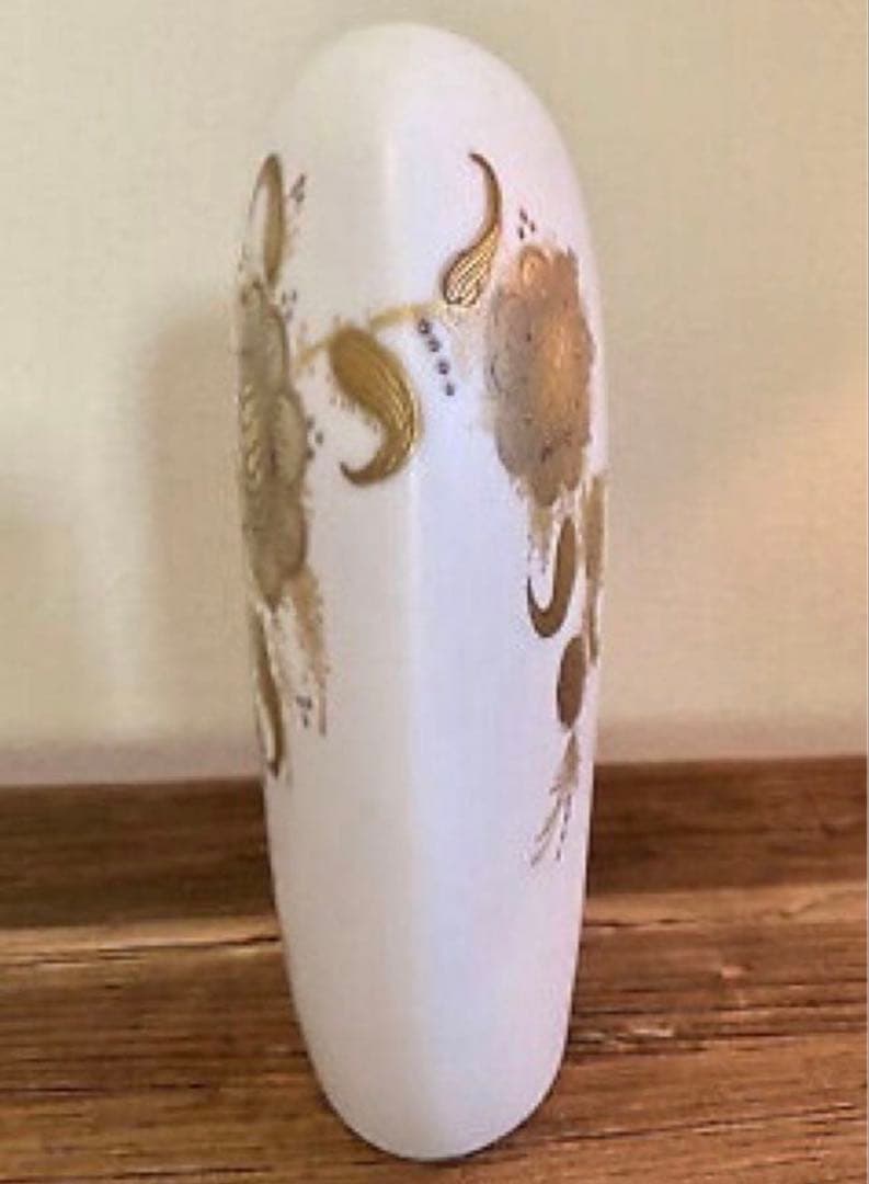 1970S スタジオライン Bjorn Wiinblad 花瓶 白磁×金彩　魔笛