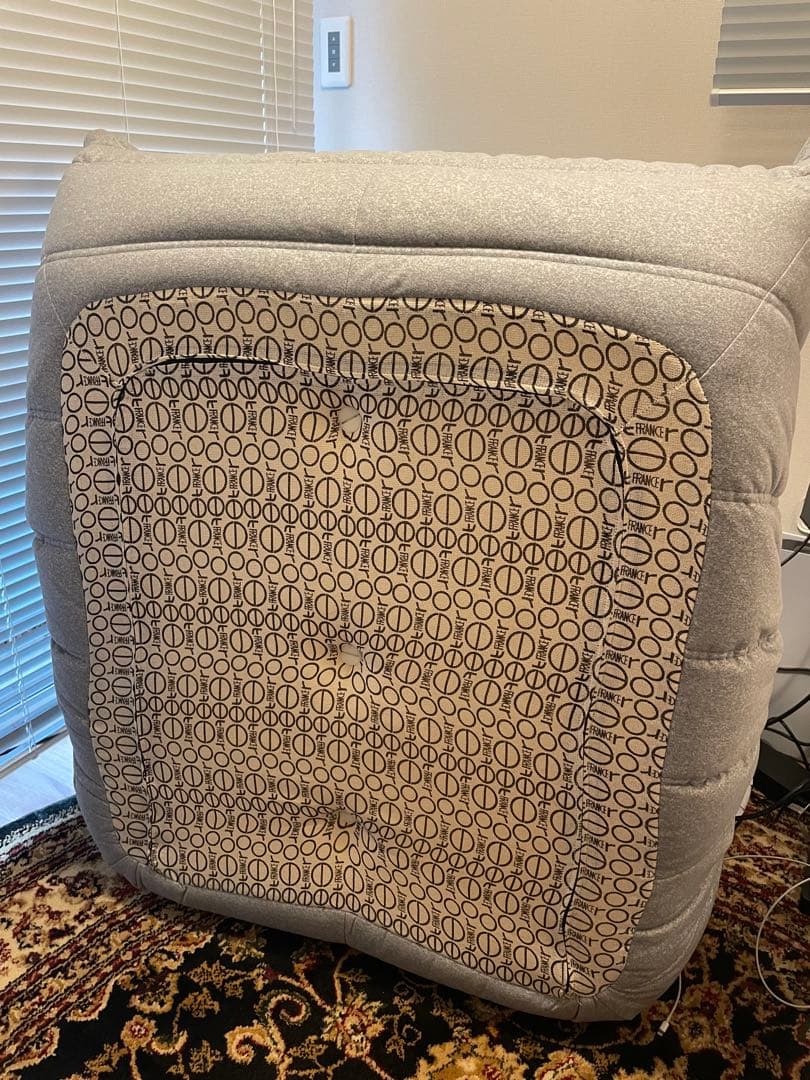 50周年限定生地 DENDENリーンロゼ トーゴ パフ セット ライトグレー