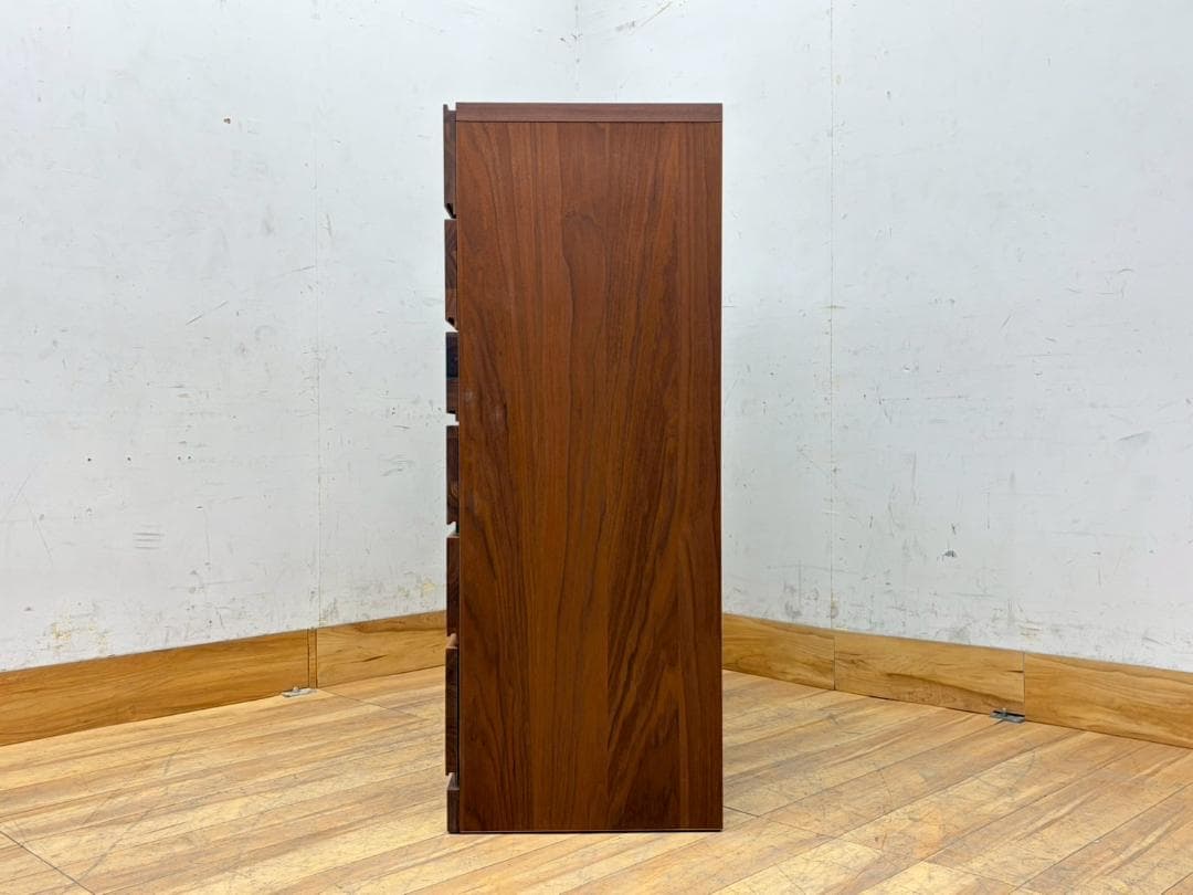 T7976☆展示品☆高野木工☆レッチェ☆LECCE☆ウォールナット☆6段チェスト