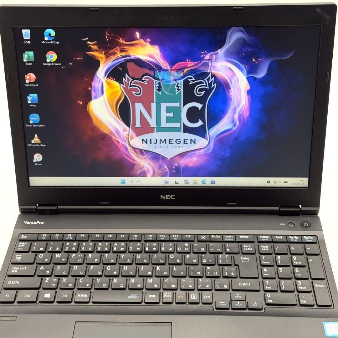 NECノートパソコン Core i5 8GB 新品SSD256 準美品 DVD