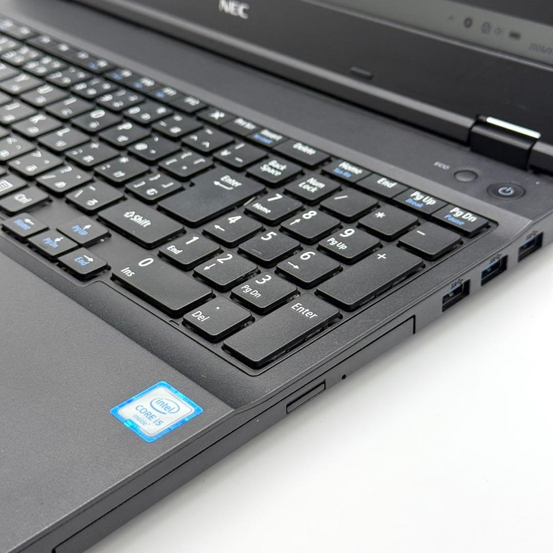 NECノートパソコン Core i5 8GB 新品SSD256 準美品 DVD