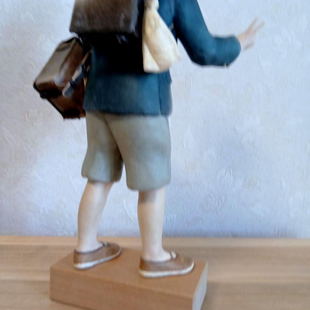 人形「帰り道」伝統工芸 人形　和紙貼り