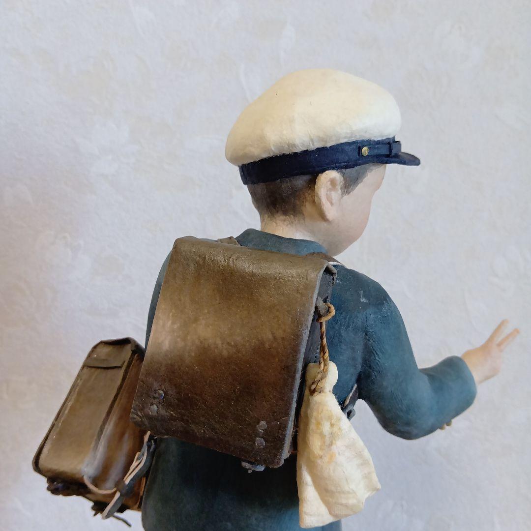 人形「帰り道」伝統工芸 人形　和紙貼り