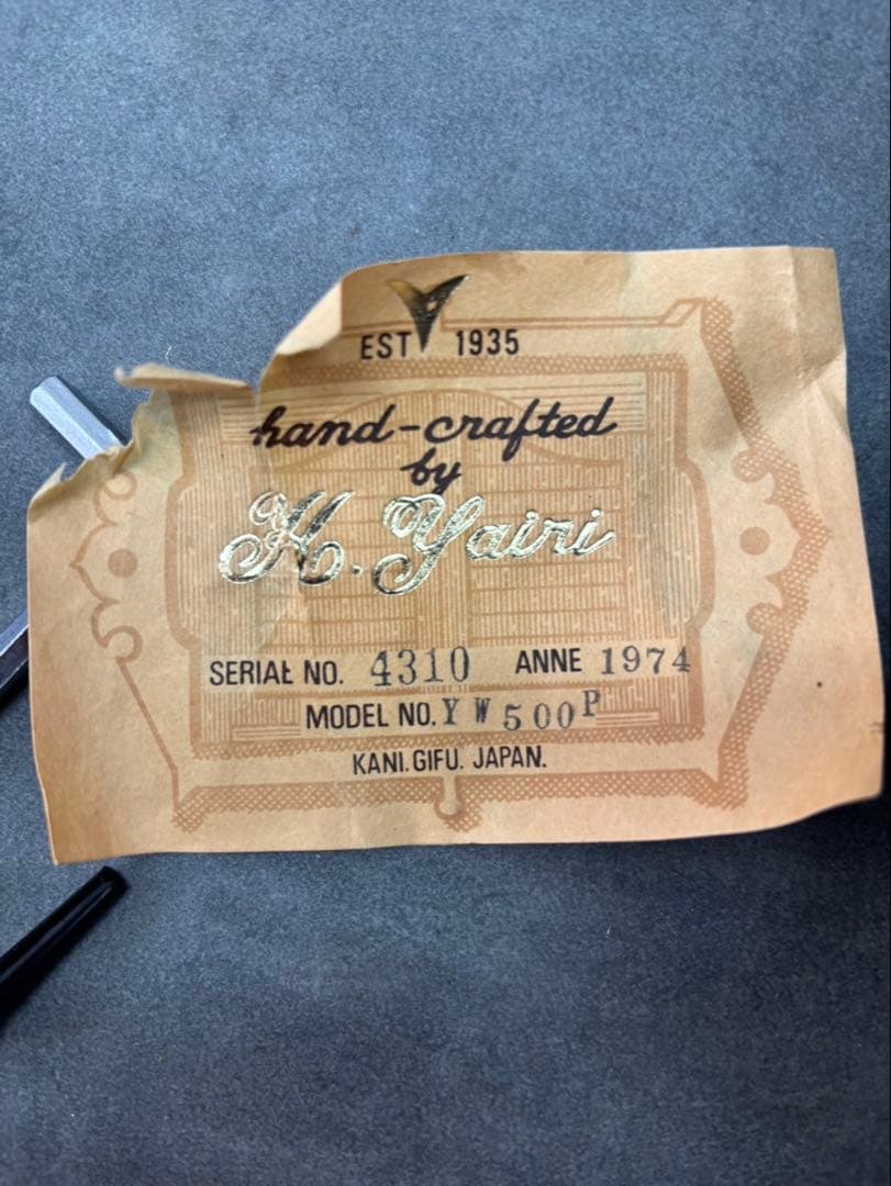【美品/74年製】K.Yairi YW-500P ハンドクラフト ヴィンテージ