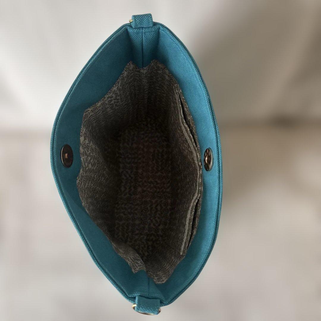 minä perhonenミナペルホネン　シンフォニー　（ブルー） ポシェット