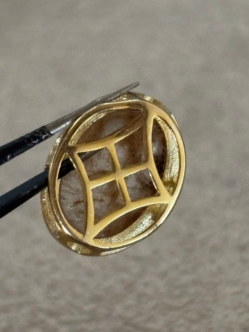 ルチルクォーツ　ペンダントトップ　ブレスパーツ　チャーム色々用途あり　かわいい