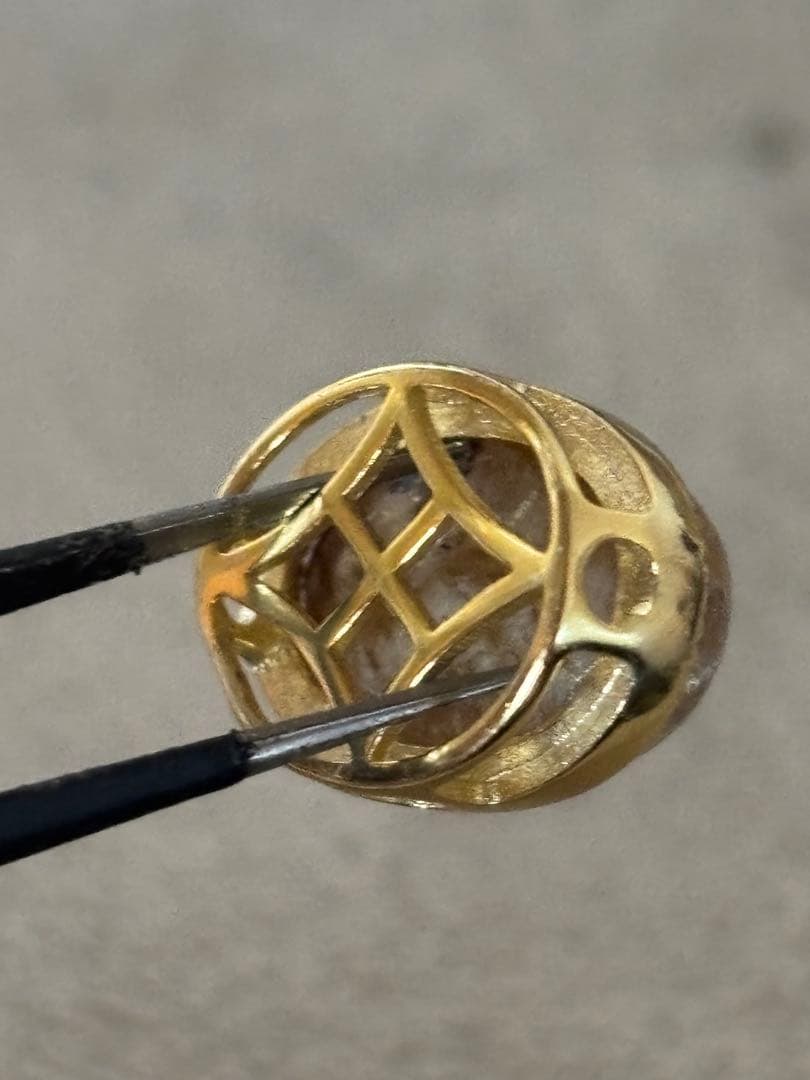 ルチルクォーツ　ペンダントトップ　ブレスパーツ　チャーム色々用途あり　かわいい