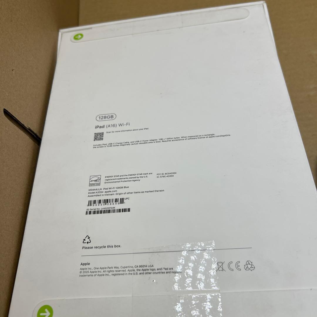 Apple iPad (A16) Wi-Fi 128GB ブルー