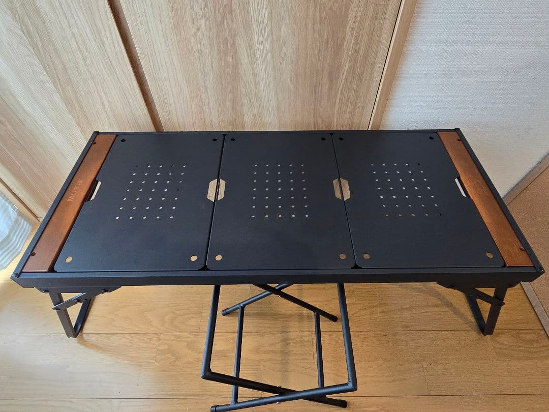 【MUTO・プルマ】IGTテーブル/別売ハンギングラック/(カゴ用ワイヤー)付き