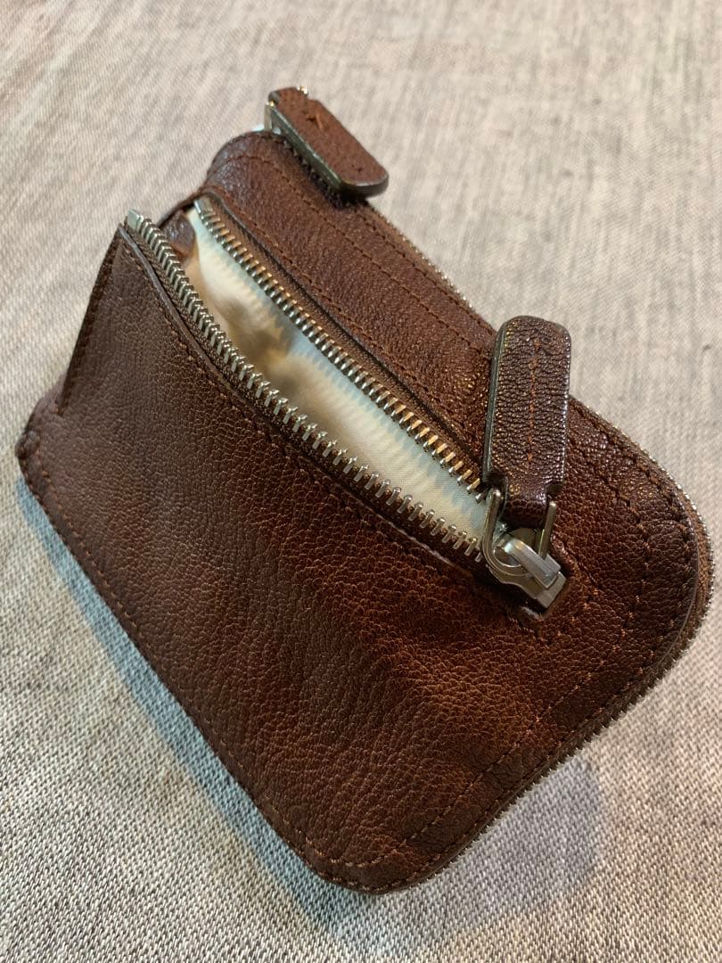 MＡＲNＩ　パペット　折り畳みバック　2010 美品　コットン生地&皮