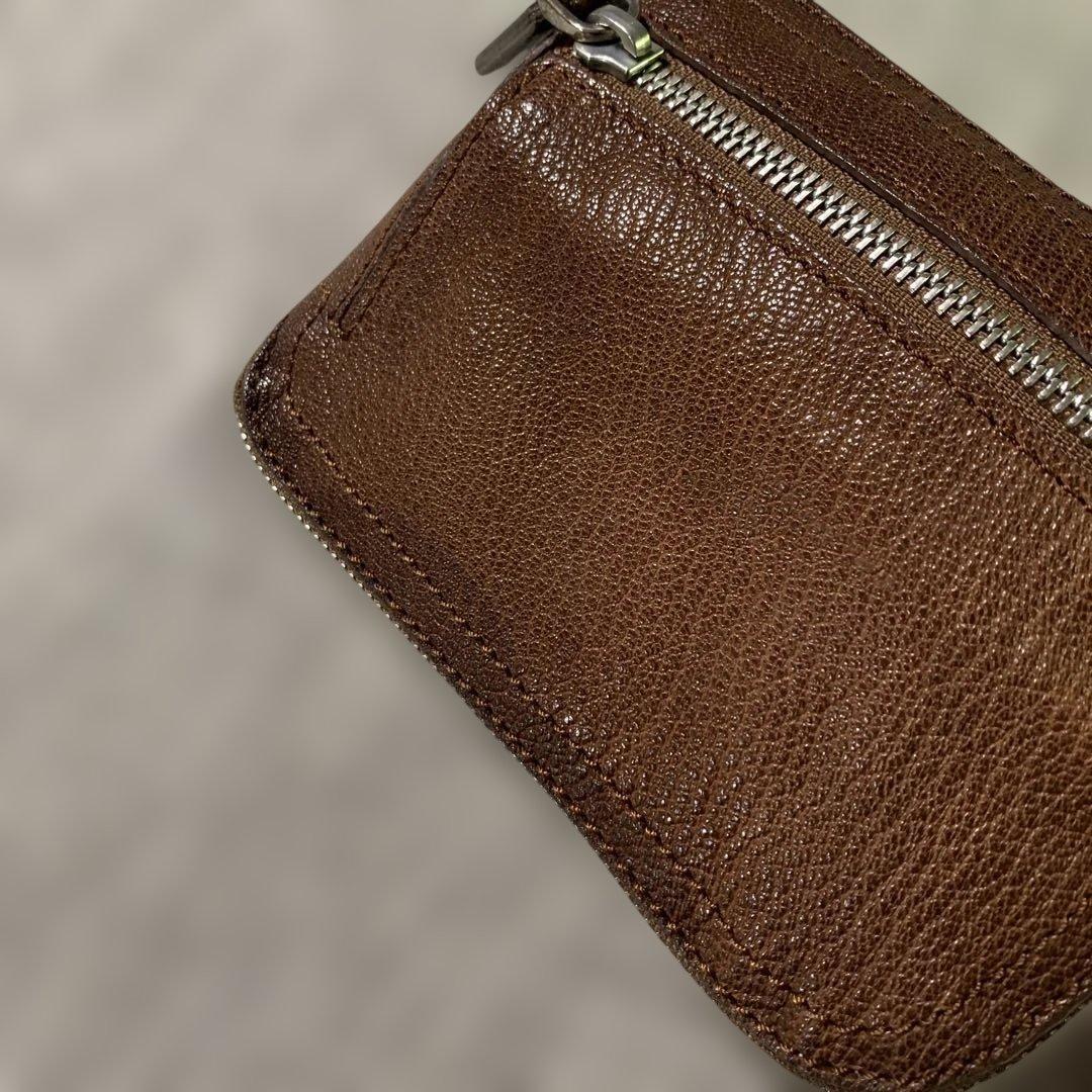 MＡＲNＩ　パペット　折り畳みバック　2010 美品　コットン生地&皮