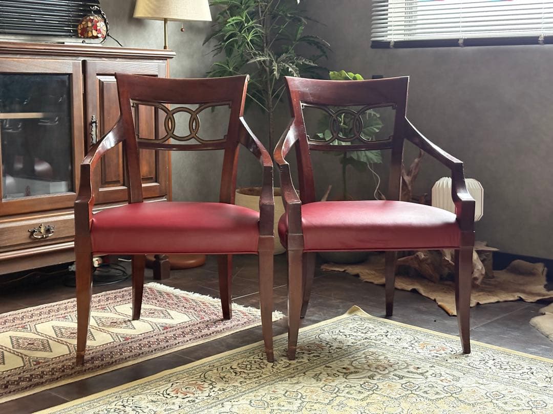 US Baker　アームチェア　2脚セット　ベーカー　クラシックチェア　 nZ