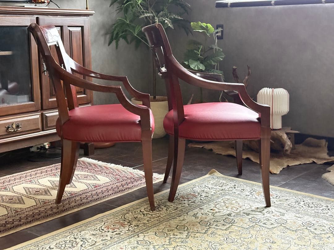 US Baker　アームチェア　2脚セット　ベーカー　クラシックチェア　 nZ