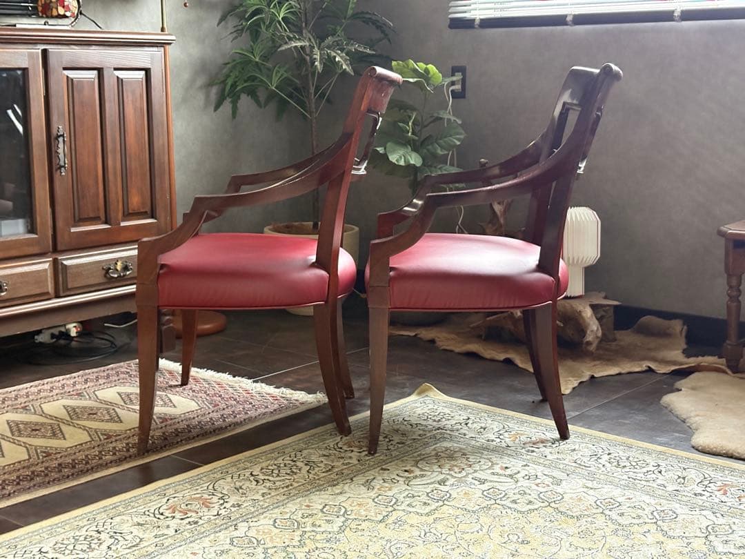 US Baker　アームチェア　2脚セット　ベーカー　クラシックチェア　 nZ