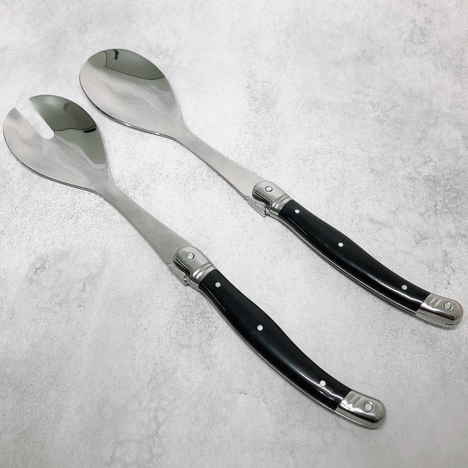 【数量限定】LAGUIOLE ラギオール カトラリー 34本セット ブラック 黒