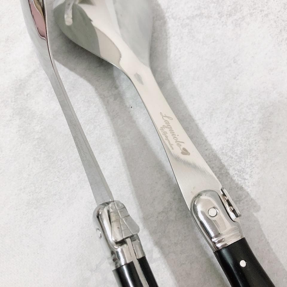 【数量限定】LAGUIOLE ラギオール カトラリー 34本セット ブラック 黒