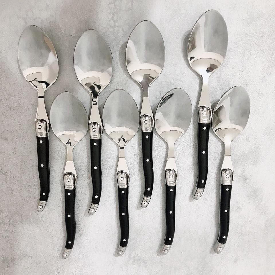 【数量限定】LAGUIOLE ラギオール カトラリー 34本セット ブラック 黒