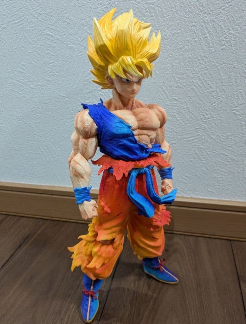 ドラゴンボール 孫悟空 スーパーサイヤ人　最終決戦　30cm 頭部パーツ3種付き