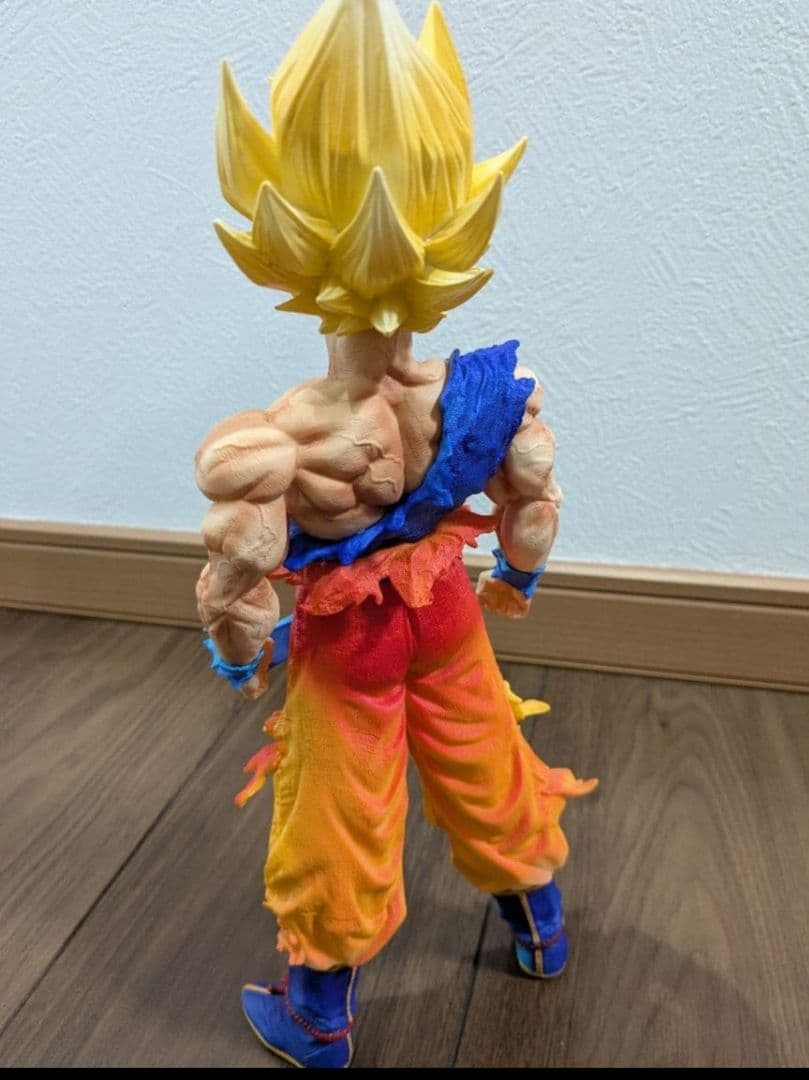 ドラゴンボール 孫悟空 スーパーサイヤ人　最終決戦　30cm 頭部パーツ3種付き