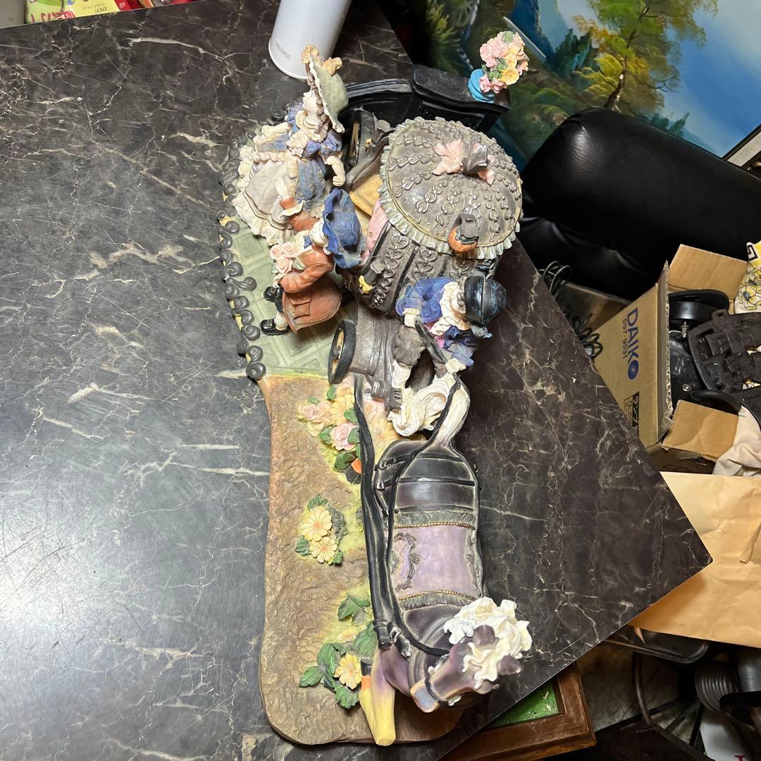 フィギュリン　洋風人形　インテリア　ガーデニング雑貨、65×D27cm高さ28