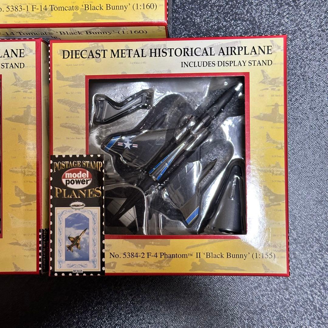 [G2087]モデルパワー　ダイキャストミリタリー飛行機　F-14 F-4