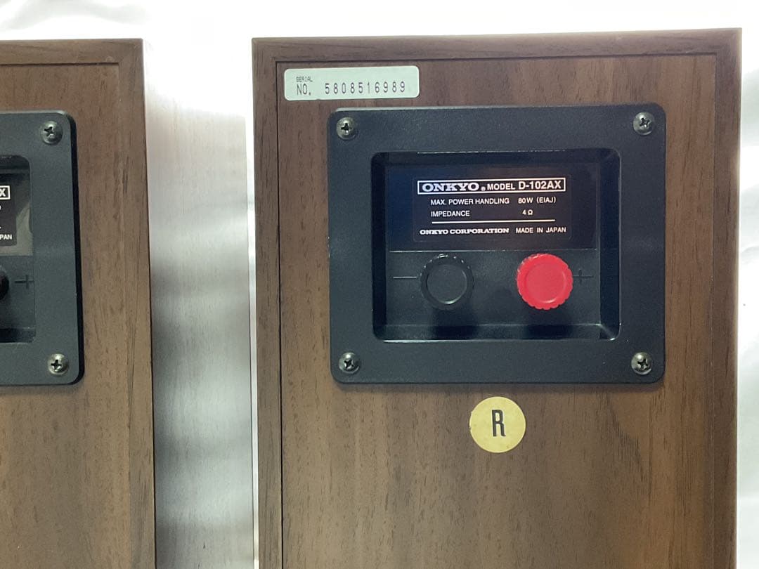 ONKYO D-102AX ブックシェルフ型スピーカー エッジ交換済み