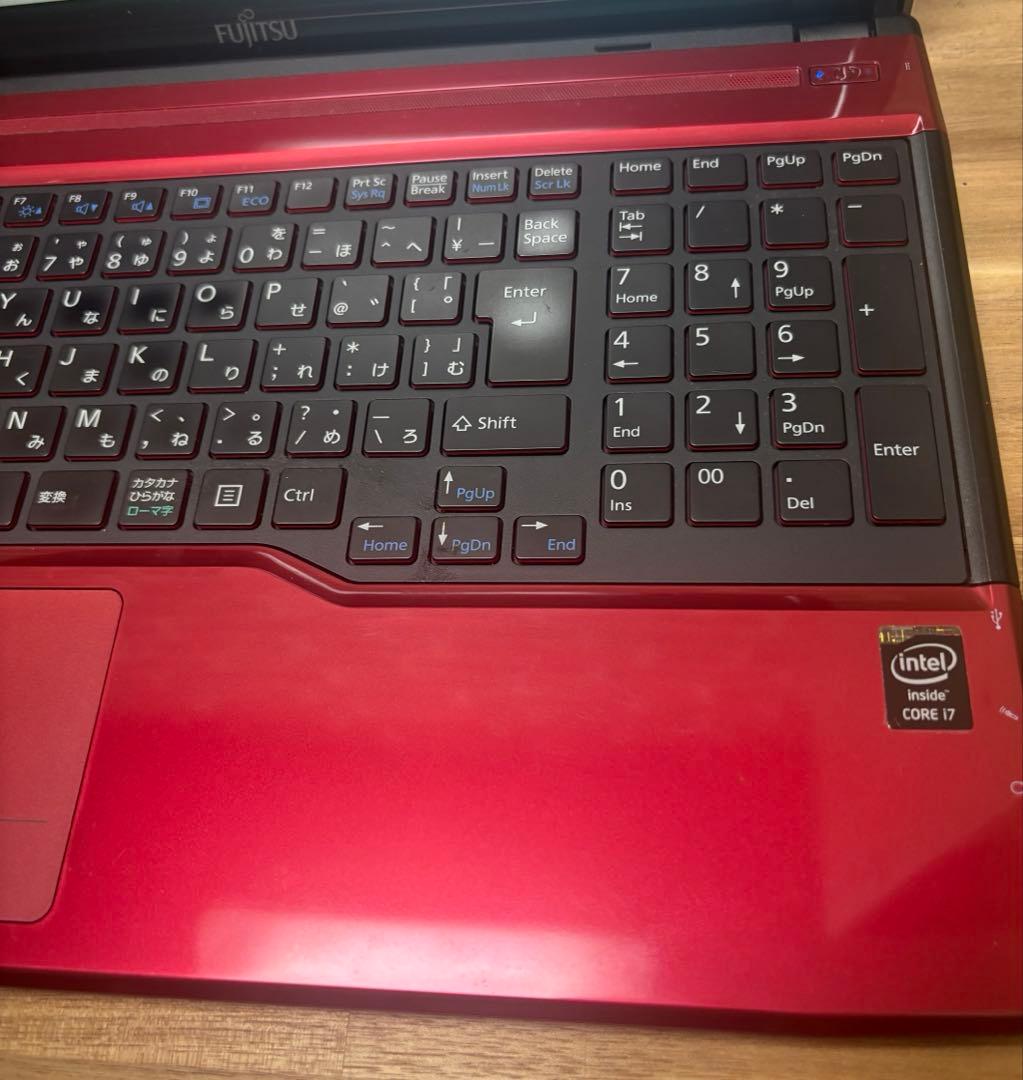 【爆速Core i7】富士通 ノート　メモリ8G SSD250G Blu-ray