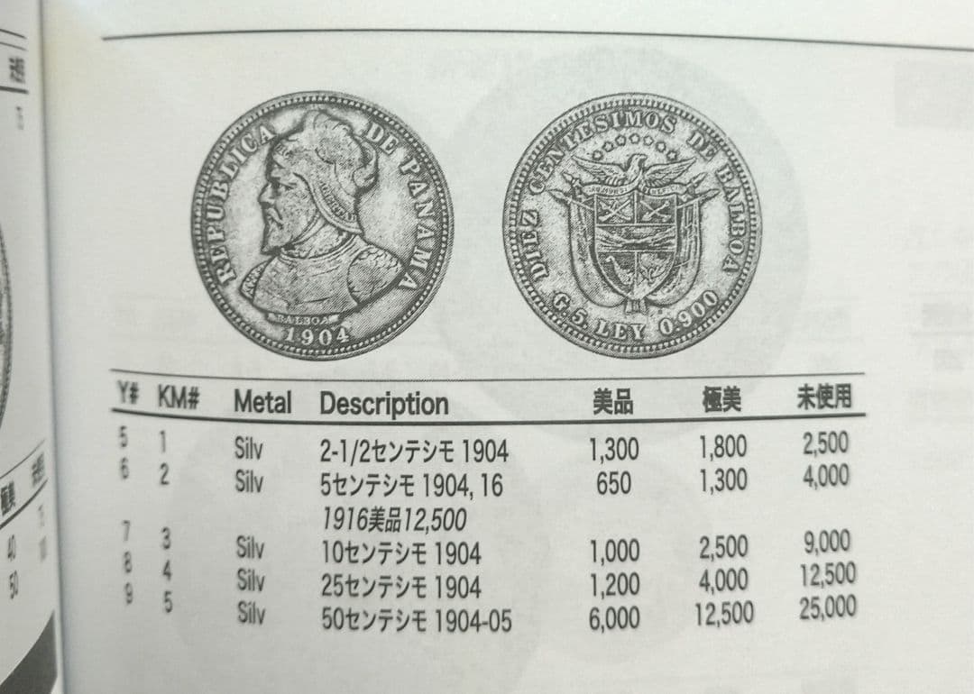 1904年 パナマ 10セント 銀貨