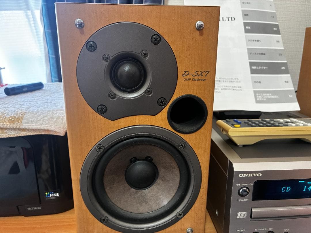 ONKYO CR-D1LTD CD D-SX7スピーカー 純正リモコン 取説
