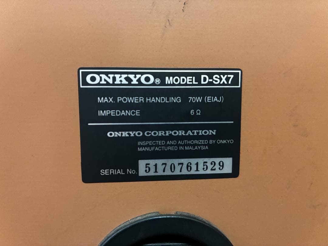 ONKYO CR-D1LTD CD D-SX7スピーカー 純正リモコン 取説
