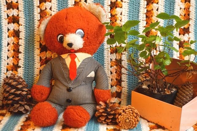 USA アメリカ テディベア 70s 70's おしゃべり機能 トーキングドール