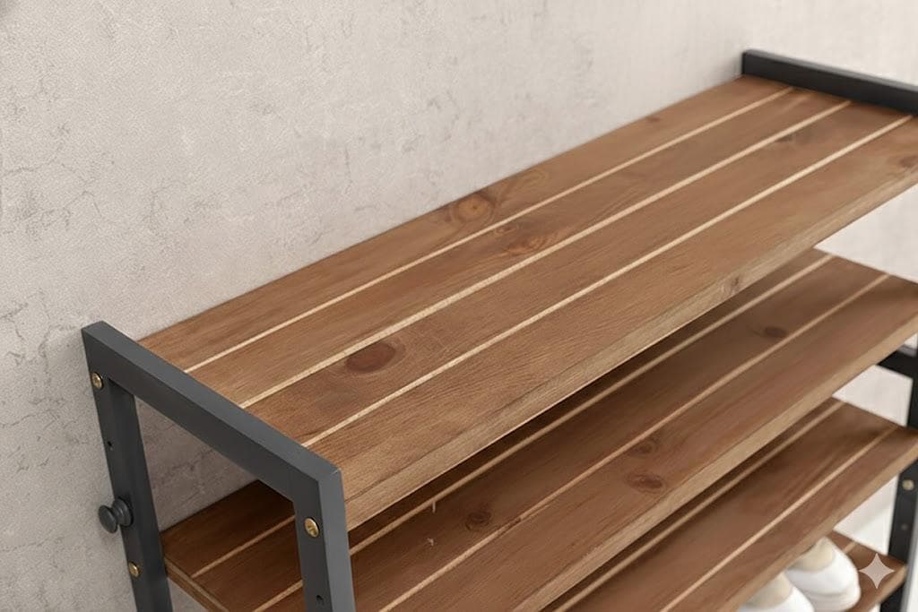 新品・未使用】　 シューズラック　飾り棚　シェルフ　7段　幅85ｃｍ