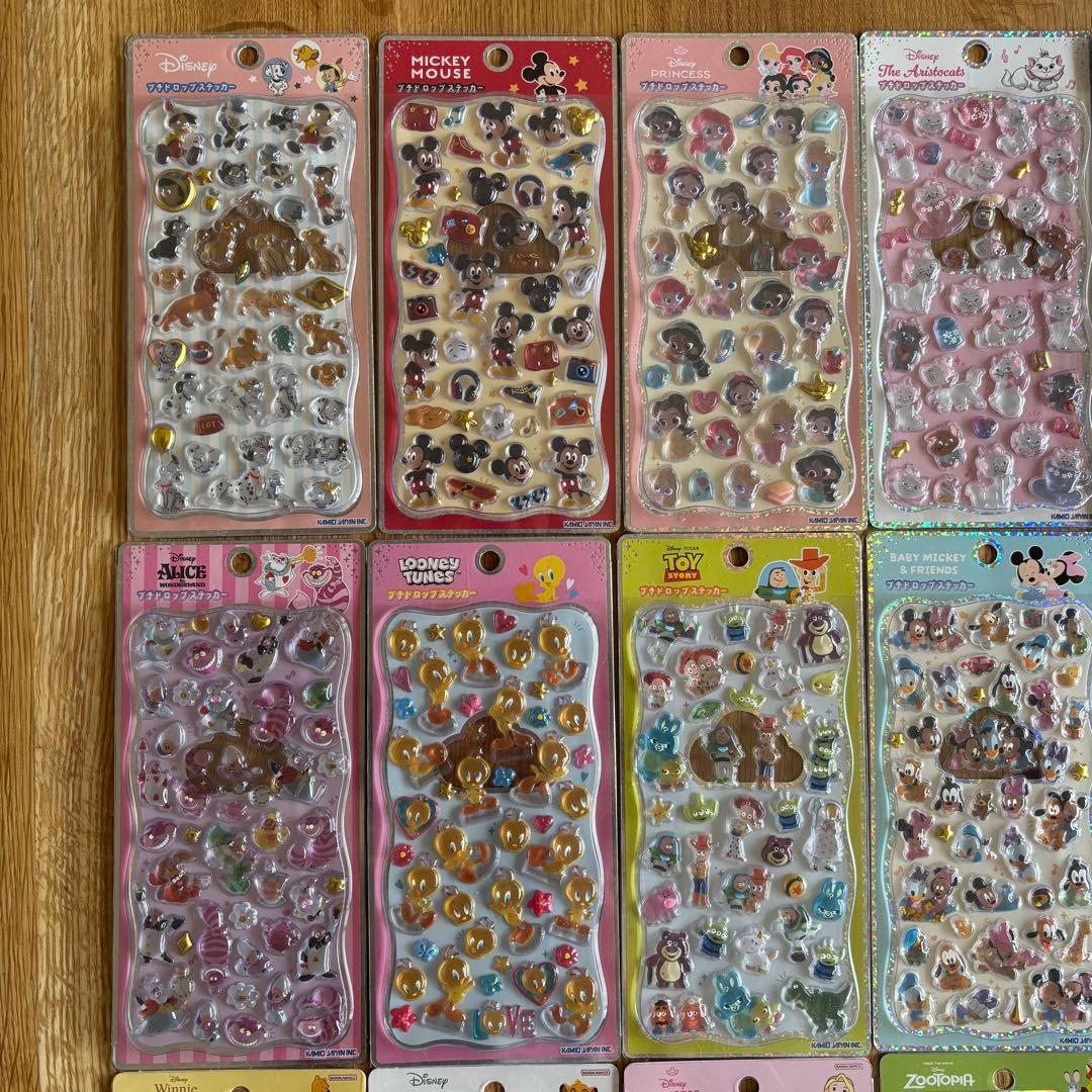 【正規まとめ売り】ディズニーボンボンドロップシールコンプリートプチドロ18枚