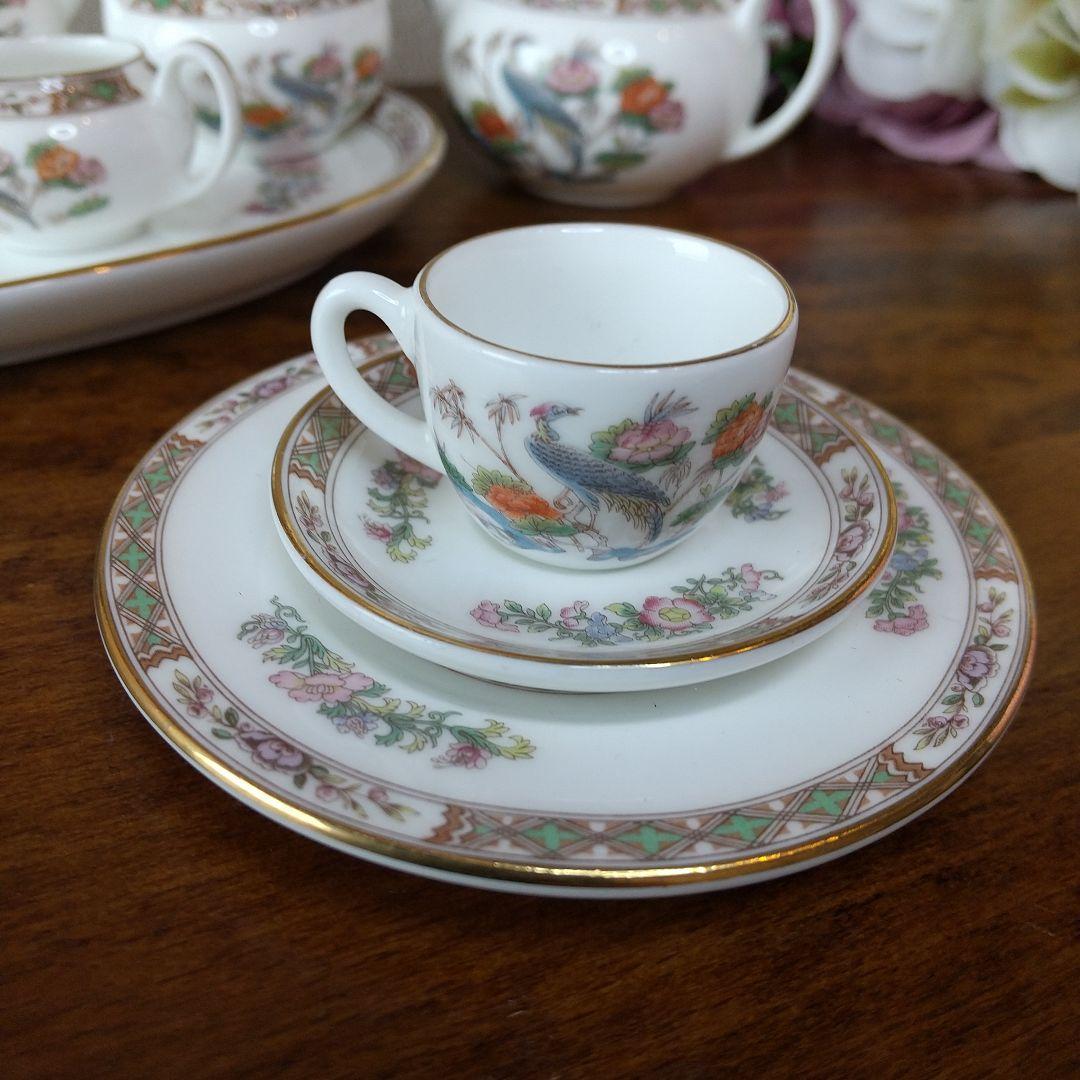 ウェッジウッド 黒壺 クタニクレーン　ミニチュアティー/コーヒーセット