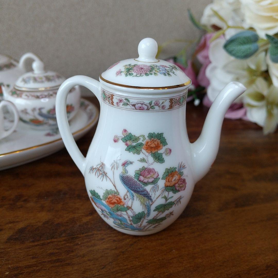 ウェッジウッド 黒壺 クタニクレーン　ミニチュアティー/コーヒーセット