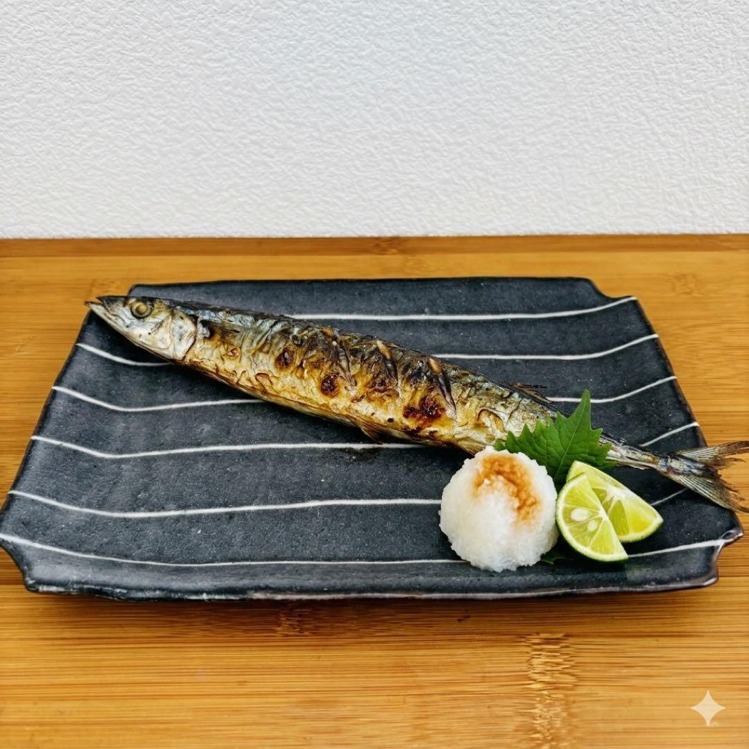 栗原はるみ 角皿 5枚セット焼き魚皿 黒