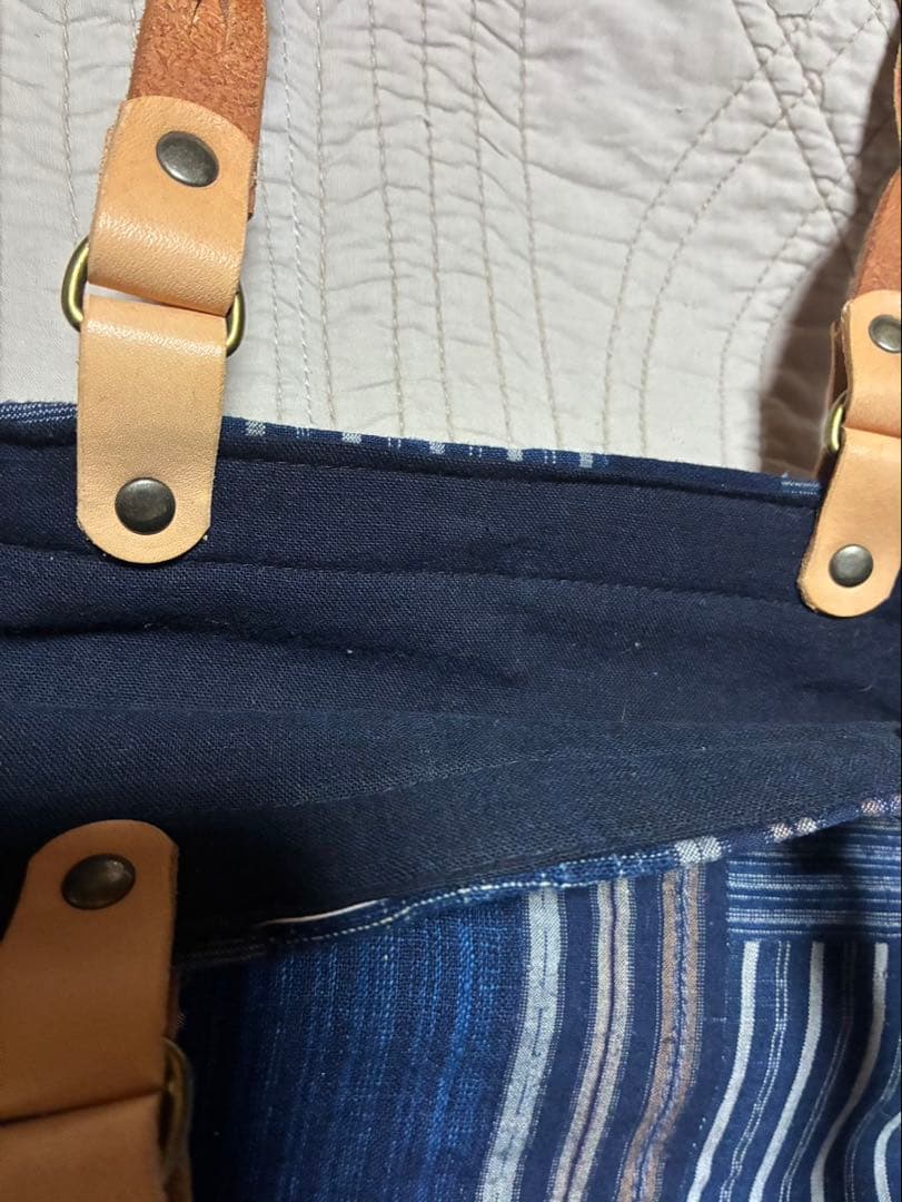 【古布】パッチワークトートバッグ