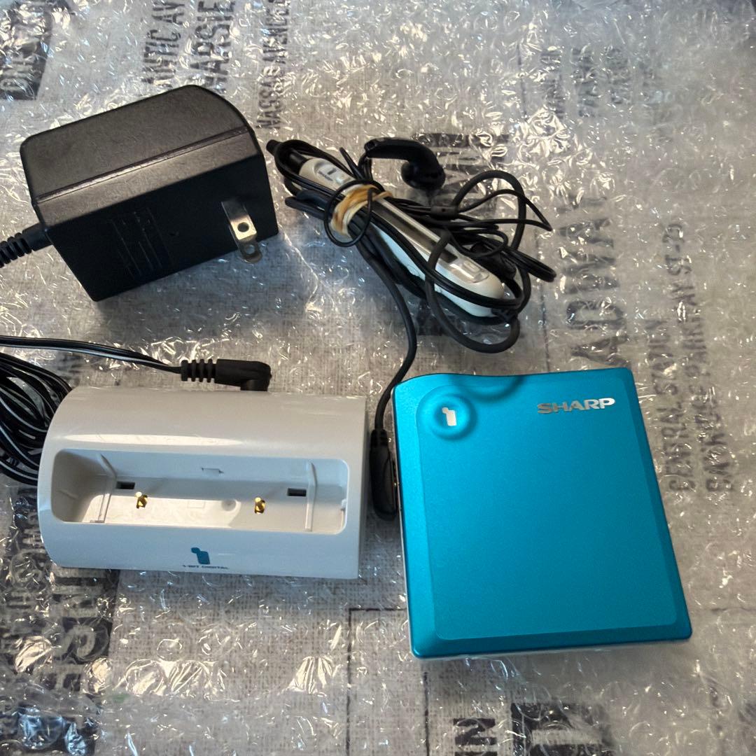 SHARP MDプレイヤー　MD-DS33-A ブルー　ポータブル