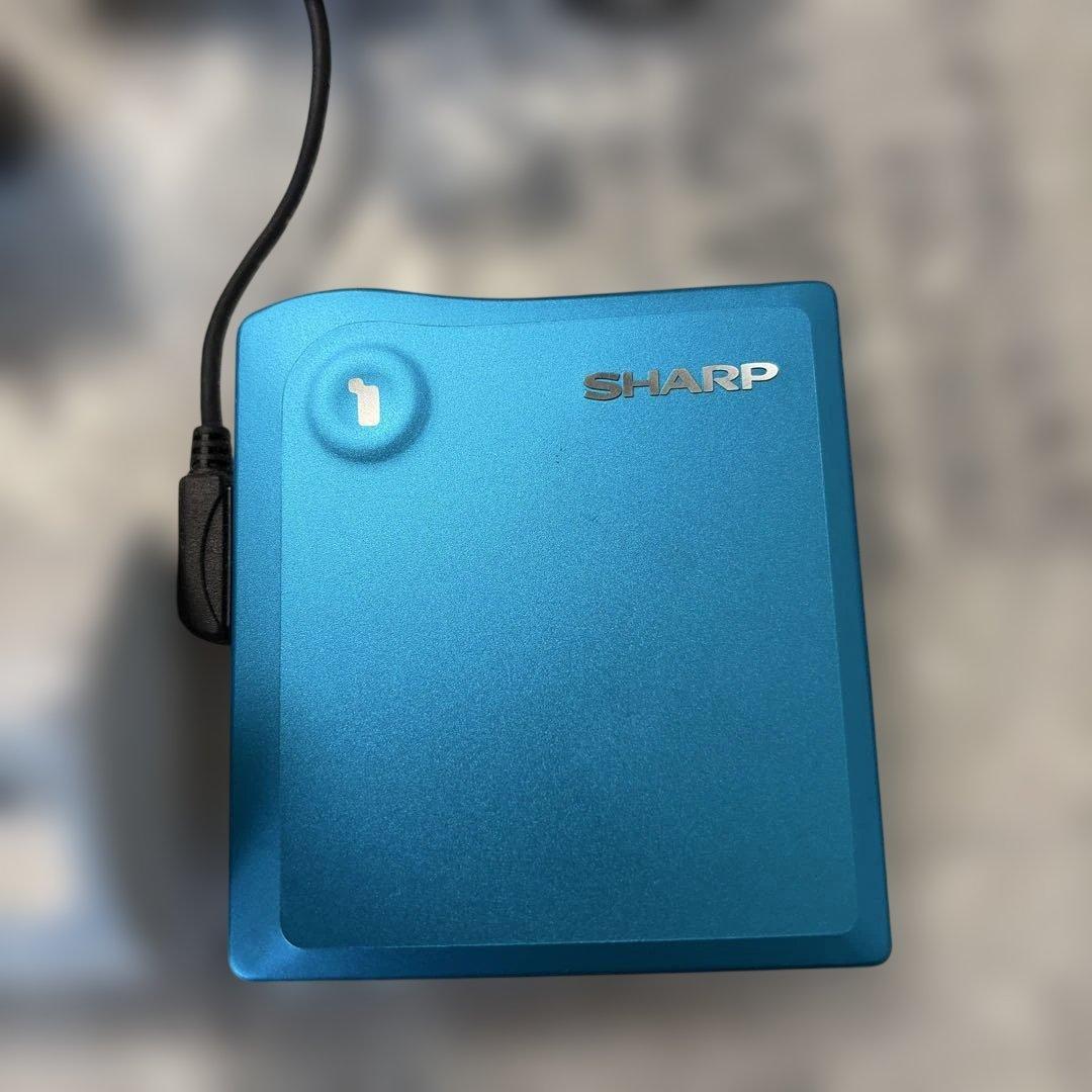SHARP MDプレイヤー　MD-DS33-A ブルー　ポータブル