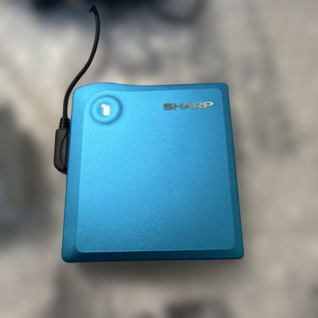 SHARP MDプレイヤー　MD-DS33-A ブルー　ポータブル