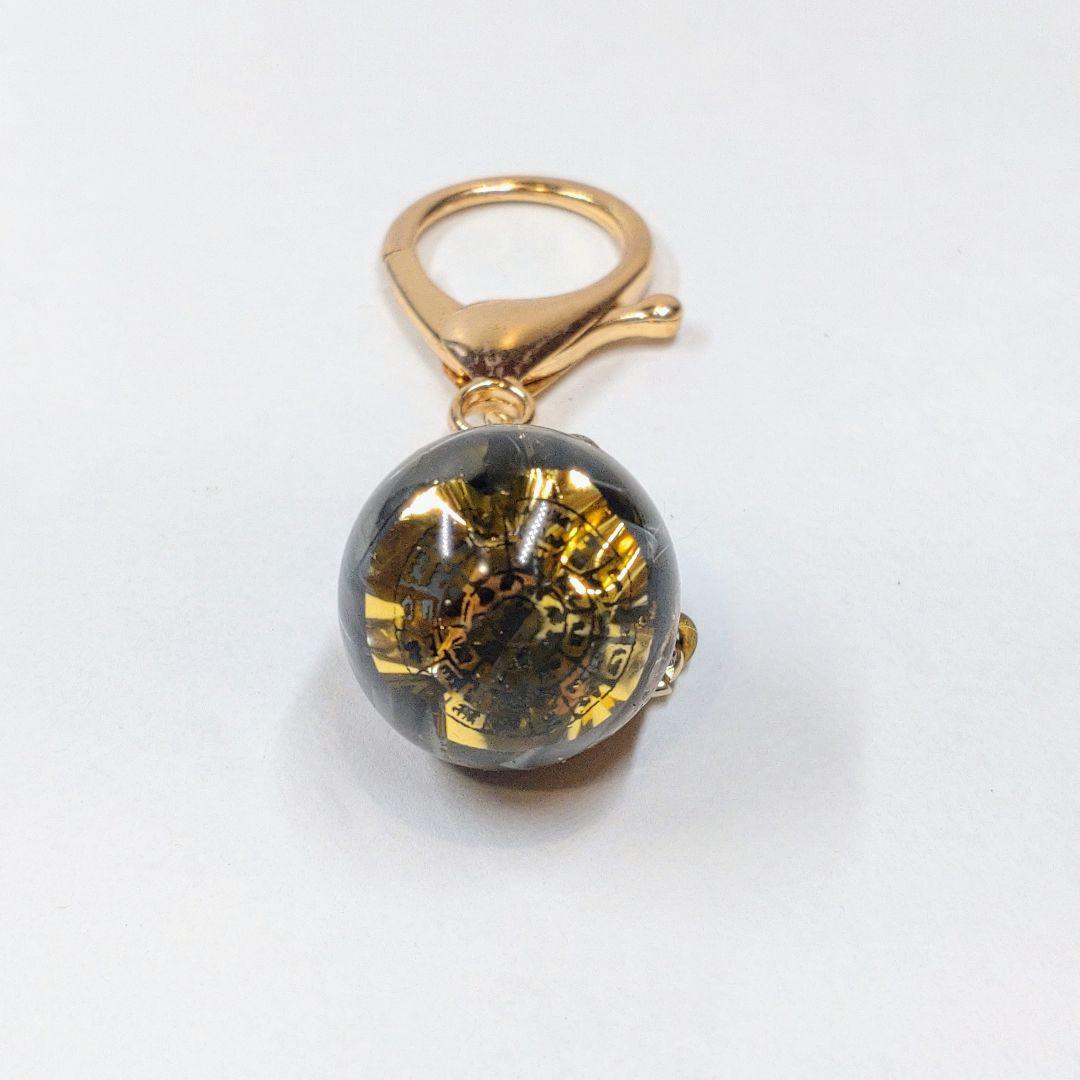 【新作　大サイズ】気功玉（フトマニ図・龍神）のカニカンキーホルダー②