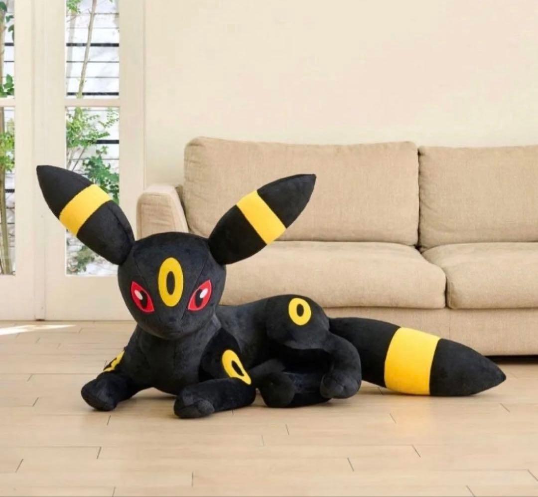 ブラッキー　等身大ぬいぐるみ　寝そべり