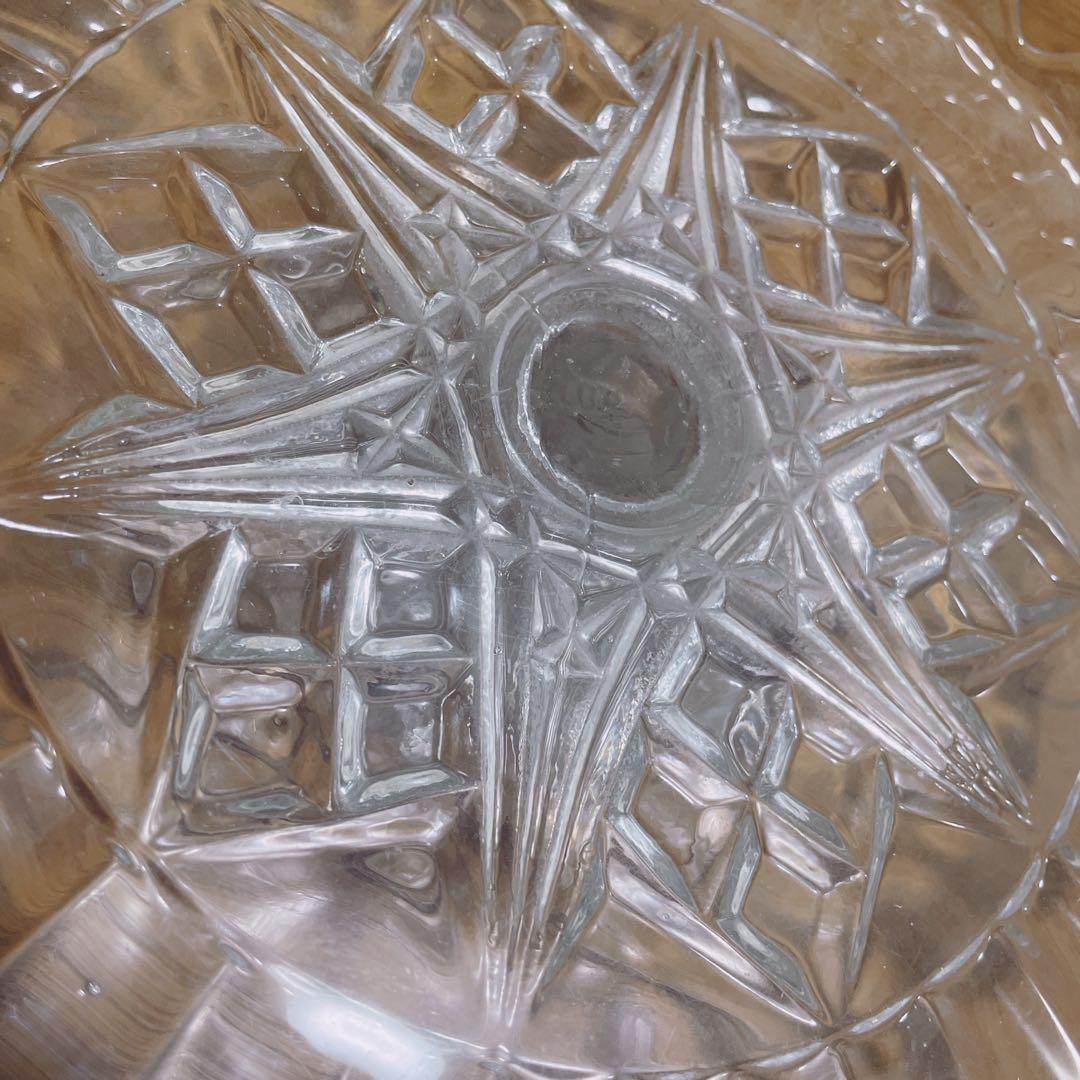 ケーキ スタンド ガラス アンティーク イギリス