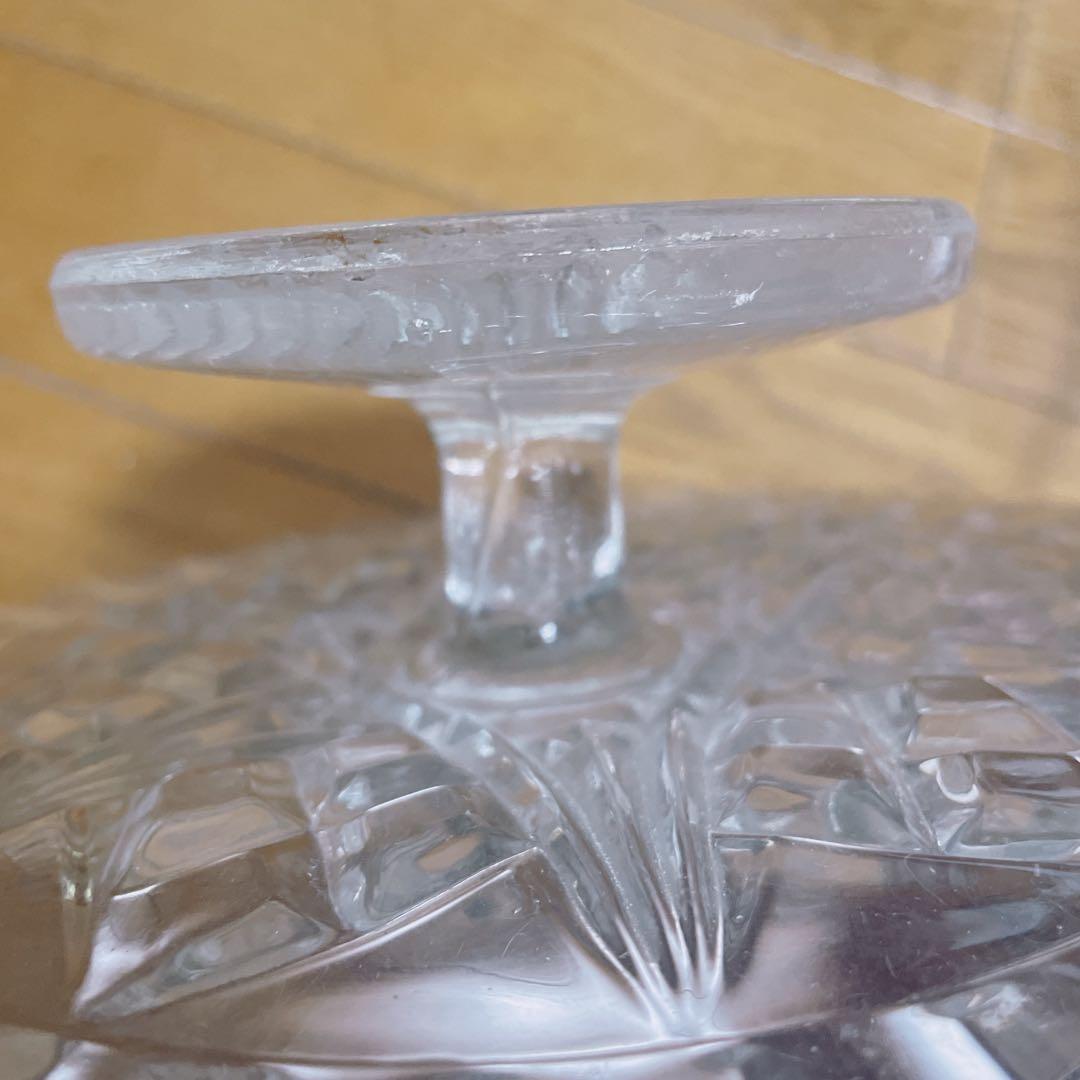 ケーキ スタンド ガラス アンティーク イギリス